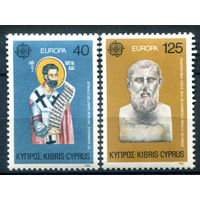 Кипр - 1980г. - известные люди, Европа - 2 марки - полная серия, MNH [Mi 520-521]. #4-B6-Z-1-28