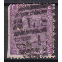 62.Br. Великобритания. Виктория. Стандарт. 6P. 1865 г. Mi.#30. Plate 8.