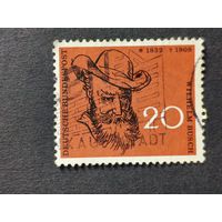 Германия 1958. 50-я годовщина со дня смерти Вильгельма Буша.