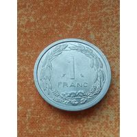 1. Распродажа! Камерун (Экваториальная Африка) 1 франк 1969 г. Нечастая. UNC