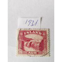 Исландия  1931  водопад