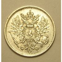 Рус. Финляндия 25 Пенни 1909 Серебро