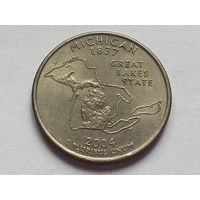 25 центов 2004 г. P Мичиган США квотер