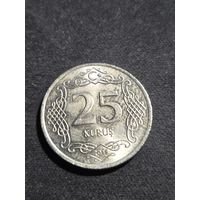 Турция 25 куруш 2018