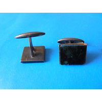 Запонки СССР серебро 875