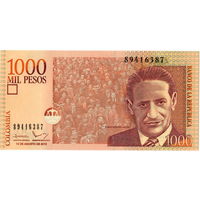 Колумбия, 1 000 песо, 2015 г., UNC