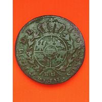 1 грош 1788 г. I GROSSUS REG POL M D L.Польша. Станислав Август Понятовский. БОЛЕЕ РЕДКАЯ, без мц.