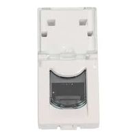 Legrand Mosaic - Розетка RJ-45 Cat. 6 UTP с этикеткой