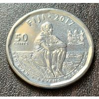 Фиджи 50 центов, 2017 Команда Фиджи по регби-7 чемпионы Олимпиады 2016    ( 2-7-1 )