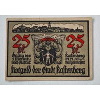 1921 год 25 пфеннигов  Германия