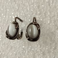 Серьги Кошачий глаз, 925. Европа