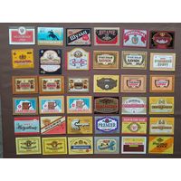 Пивные этикетки по одному рублю, все разные, цена за одну этикетку, а-12-9 (3953)