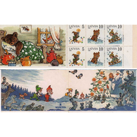 Латвия 1994 Сказки Зима | Иллюстраторы | Огонь и пламя | Свечи |   Буклет **