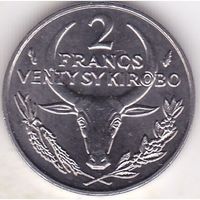Мадагаскар 2 франка, 1986 UNC