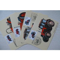 1997, КМ, Картмаксимум Беларусь, полная серия - 4 шт.; Долбик Г., Трактор "Беларусь".