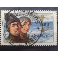 Кабо Верде, колония Португалии, 1952. Гансалве и Диас, португальские моряки. Mi2,0 евро гаш.