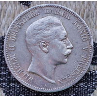 Германия 5 марок 1908 года, А. Серебро! Предложите свою цену или обмен! Y