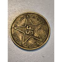 Бельгийский Конго 5 франков