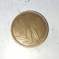 20 франков 1981 года Бельгия. Король Бодуэн 1. Надпись на голландском-"BELGIE".