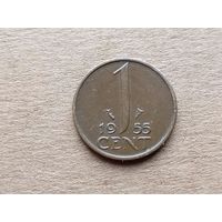 Нидерланды 1 цент, 1955г. (D-107)