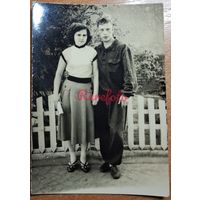 1950-е Парочка ретро фото типажи