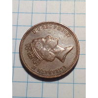 1 пенни Великобритания 1987 год