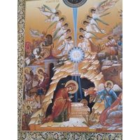 Икона рождество шикарная икона 43/20