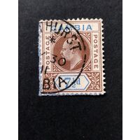 Великобритания\107в\ Гамбия. 1909 король  Эдуард VII. Стандарт.