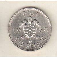 Фиджи 6 пенс 1958