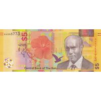 Багамы 5 долларов 2020 (UNC)