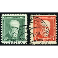 Президент Масарик Чехословакия 1930 год 2 марки