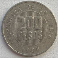 Колумбия 200 песо 1996 г.