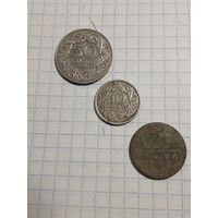 Монеты Польши 3 шт., одним лотом. Старт с 2-х рублей. Смотрите другие лоты много интересного.