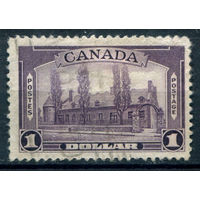 Британские колонии - Канада - 1938г. - ландшафты, архитектура, 1 $ - 1 марка - гашёная [Mi 208]. #3-WB-96-A-2