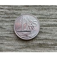 Werty71 Каймановы острова 25 центов 2002 Корабль