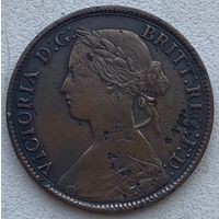 Великобритания 1 фартинг 1860 г. Виктория