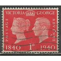 Британия. 100 лет почтовым маркам. 1940г. Mi#216.