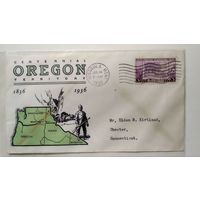 США\а61\ USA 1936. Карты. 100 лет территории Орегон КПД Sc783 КЦ10дол