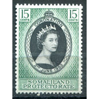 Британские колонии - Сомалиленд - 1953г. - коронация королевы Елизаветы II - 1 марка - полная серия, MLH [Mi 120]. #2-Bc-D-KS-4