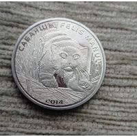 Werty71 Казахстан 50 тенге 2014 Манул или палласов кот