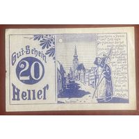 Нотгельды Австрия Грамаштеттен 20 геллеров 1920 год
