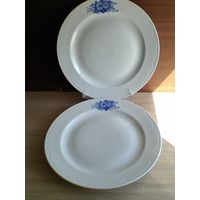 Два Фарфоровых Блюда - Одним Лотом - Диаметр Блюда - 31 см.