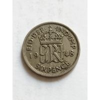 Великобритания 6 пенсов 1948