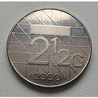 Нидерланды 2,5 гульдена, 2000.  1-3-5