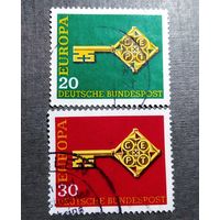 Марки Германия 1968 год Европа СЕРТ