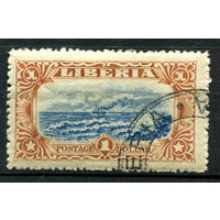 Либерия - 1918г. - ландшафты, фауна, местные мотивы, 1 $ - 1 марка - гашёная [Mi 163]. #4-W1-119-A-1