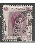 Гонконг. Король Георг VI. 1938г. Mi#142.