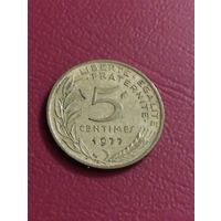 Франция 5 сантимов 1977г.