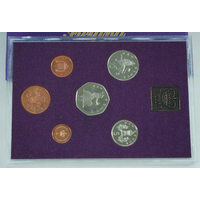 Великобритания, годовой набор 6 монет + жетон 1980 год, Proof