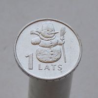Латвия 1 лат 2007 Снеговик